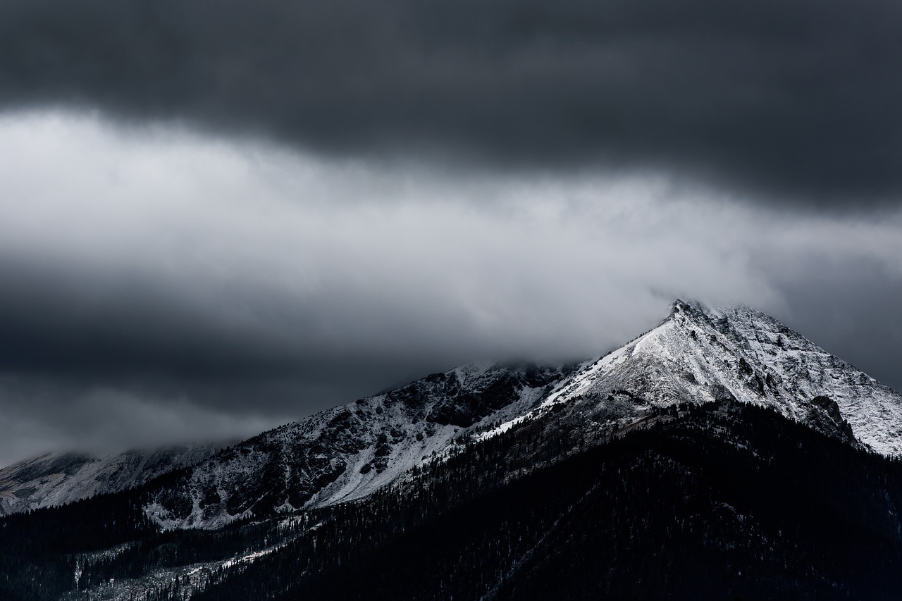 Image - dark cloud sky fog snow winter