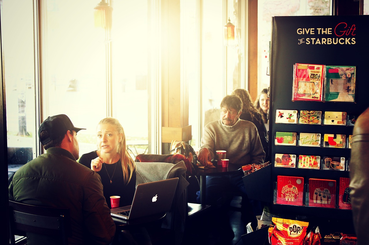 Image - people coffee shop starbucks man
