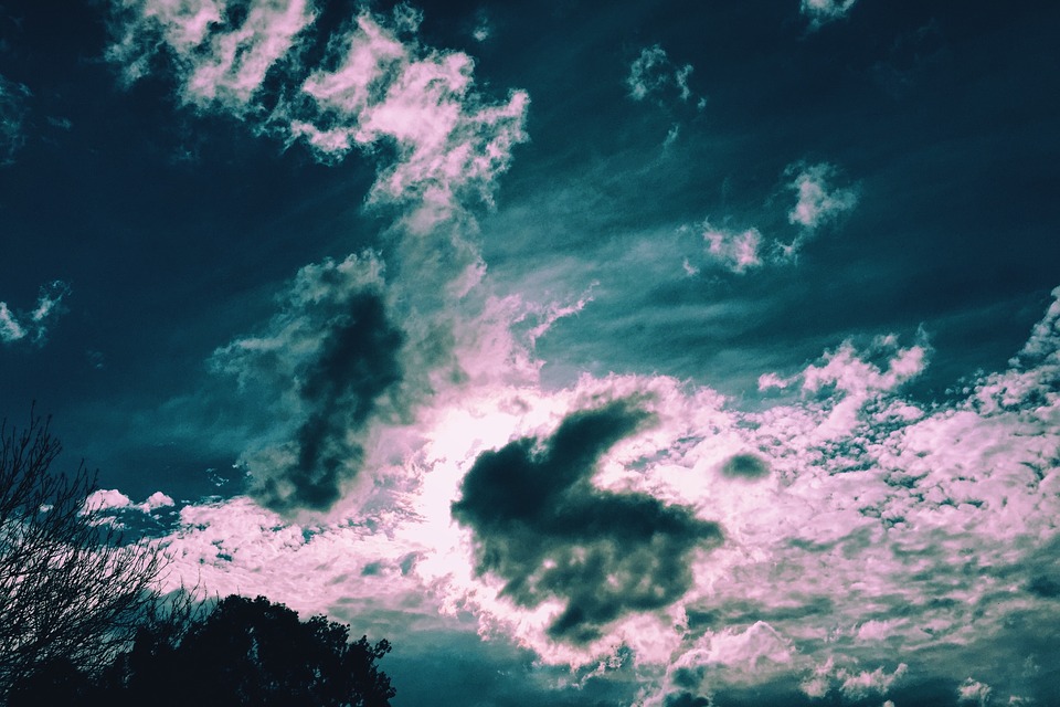 Image - clouds sky grass