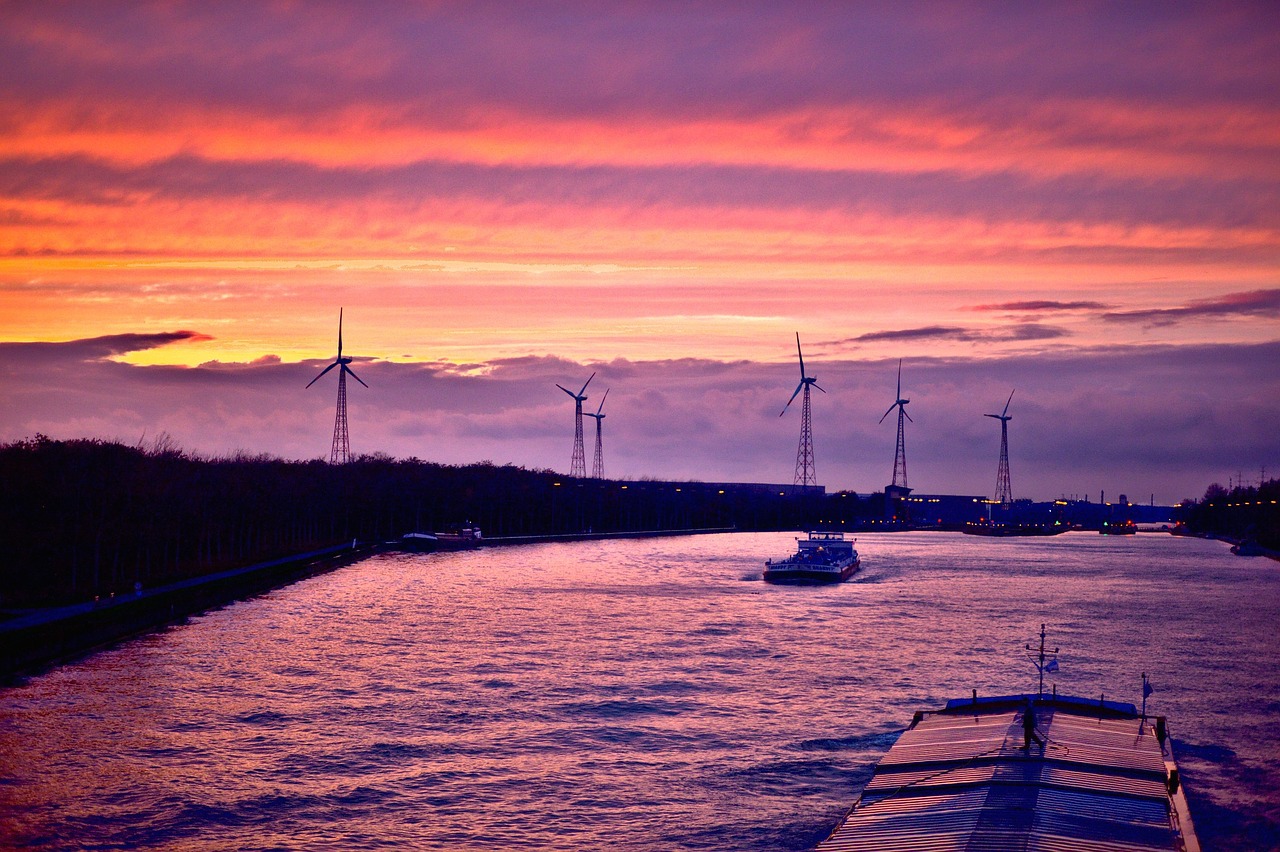 Image - nature landscape windmill ocean