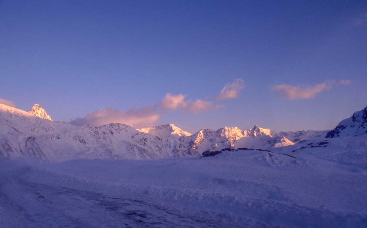 Image - mountain highland snow winter