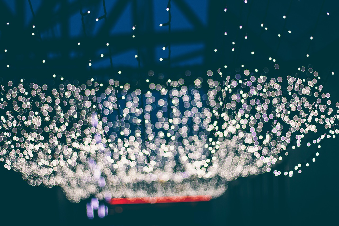 Image - bokeh lights night dark