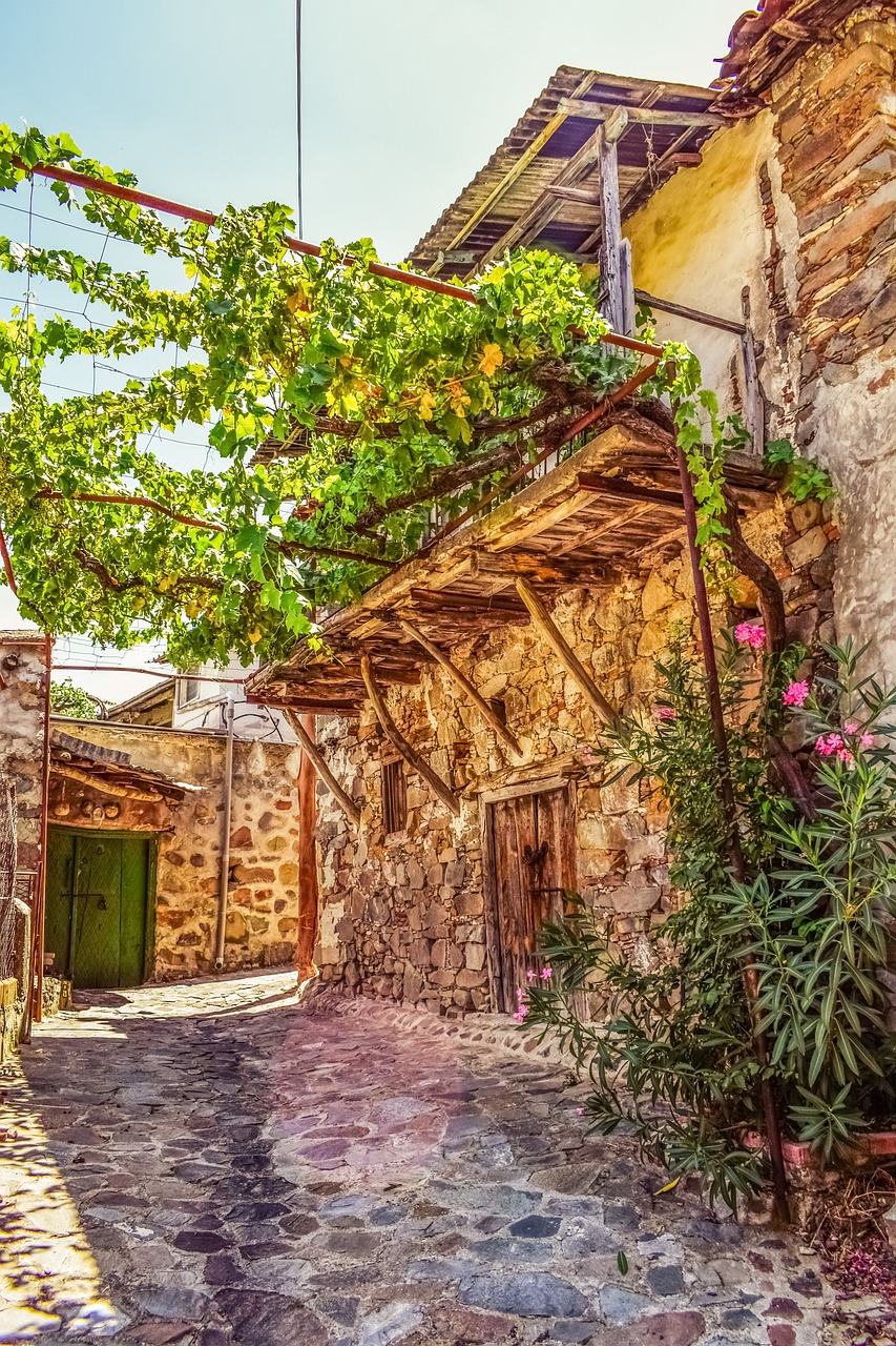 Image - cyprus lazanias village street