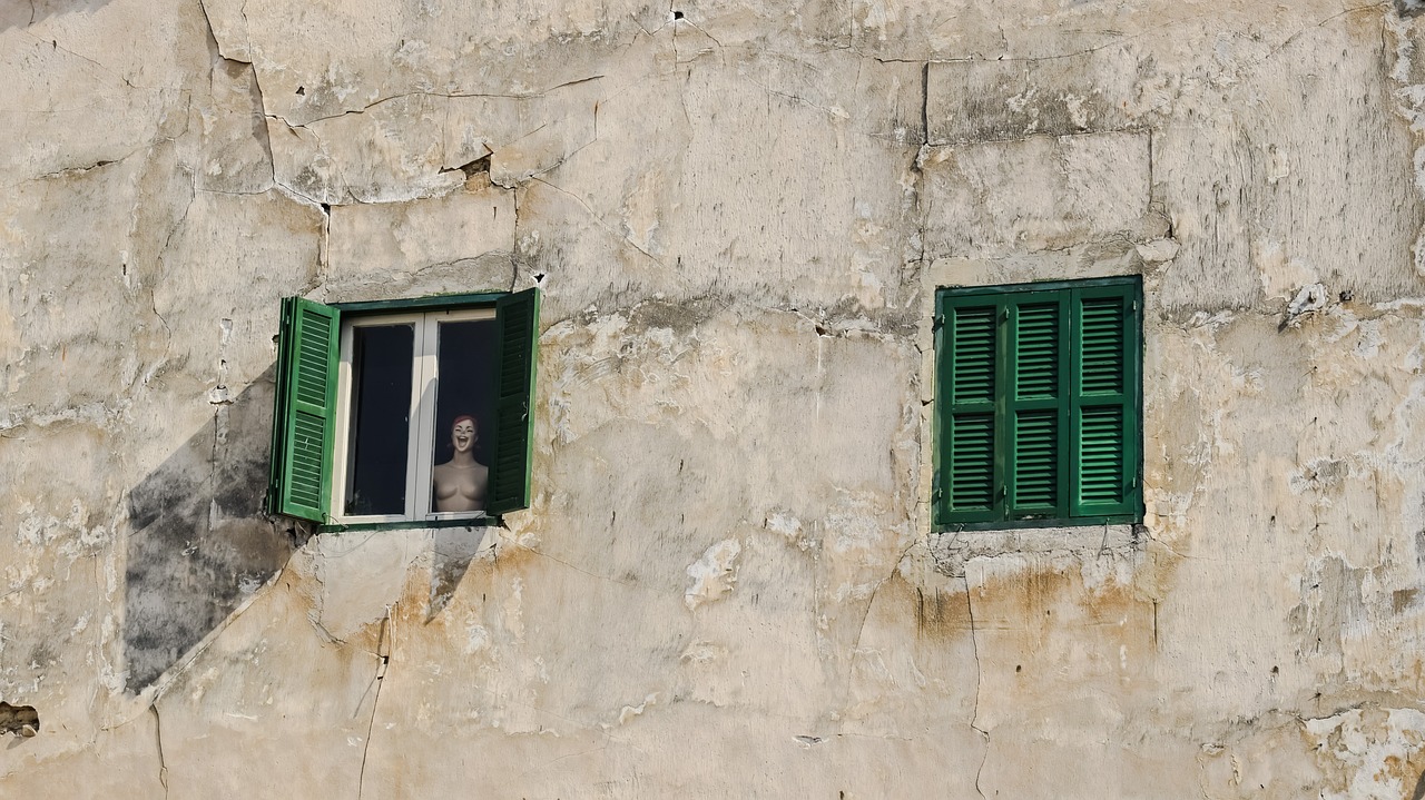 Image - humans wanted doll window