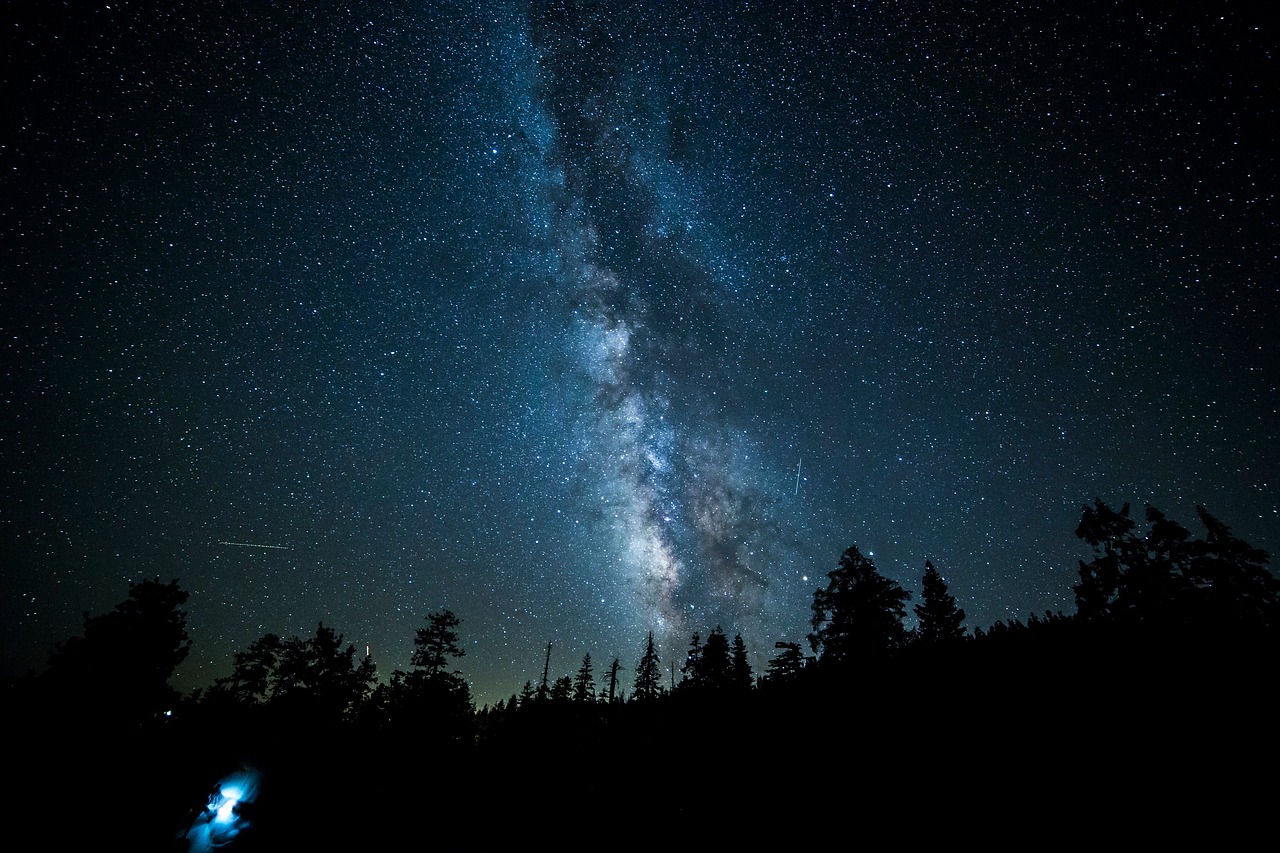 Image - dark night sky stars galaxy