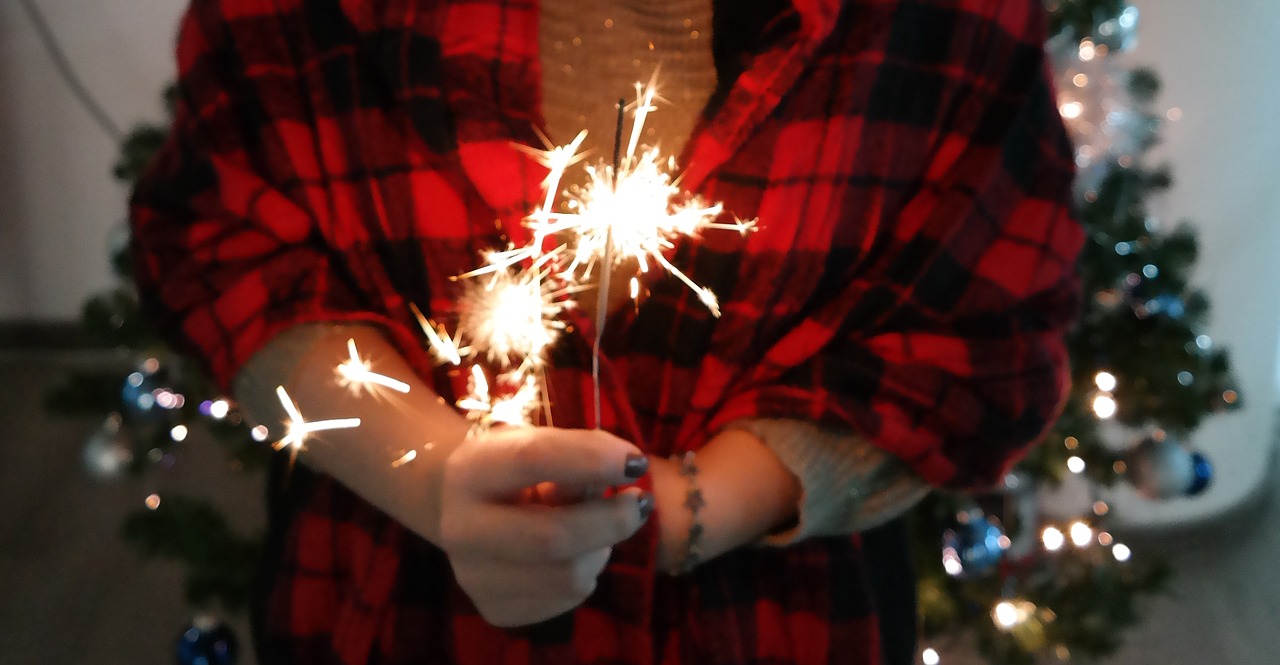 Image - sparkling light fire hand blur
