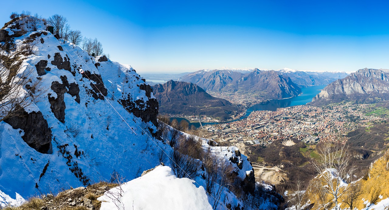 Image - mountain valley blue sky cloud