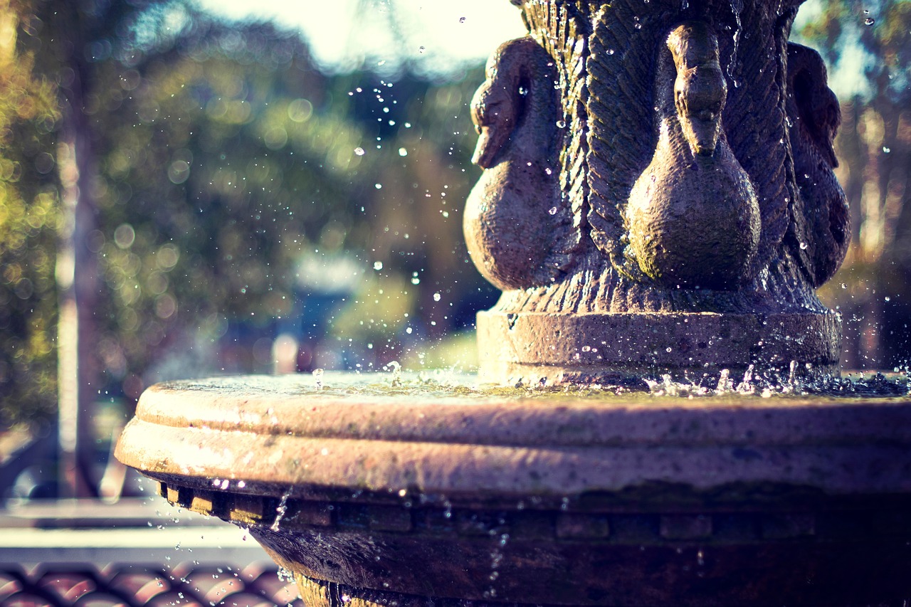 Image - water fountain plaza art sculpture