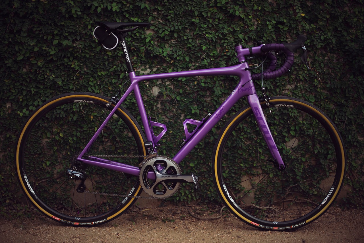 Image - purple bike bicycle wheel travel