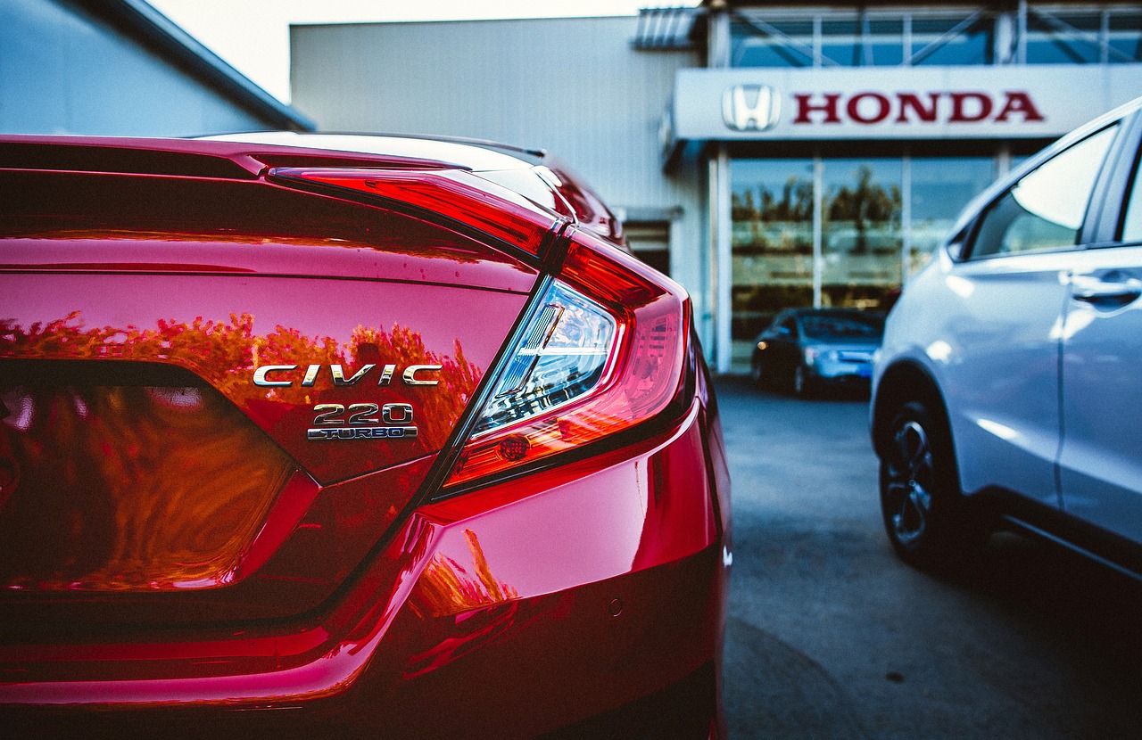 Image - red car vehicle glossy parking