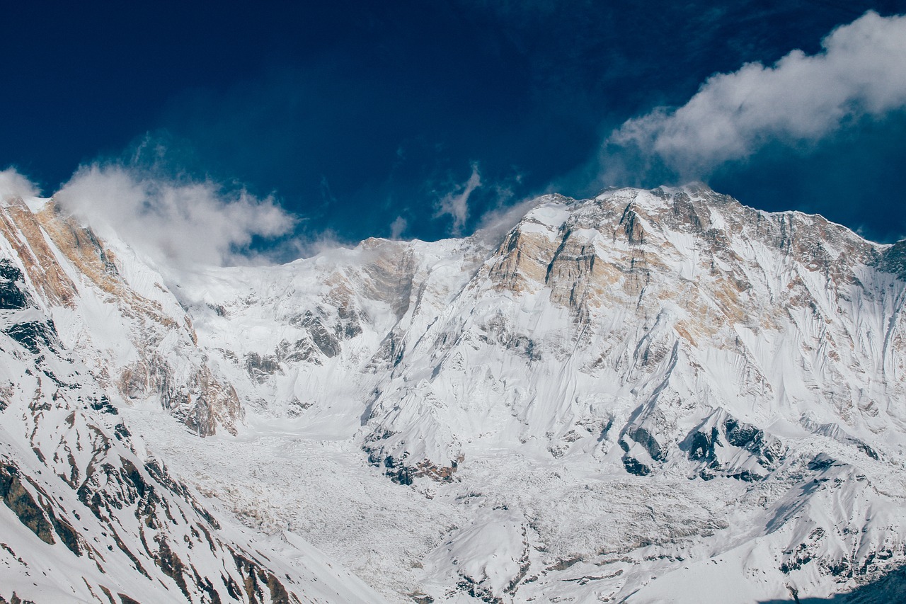 Image - mountain highland valley rock snow