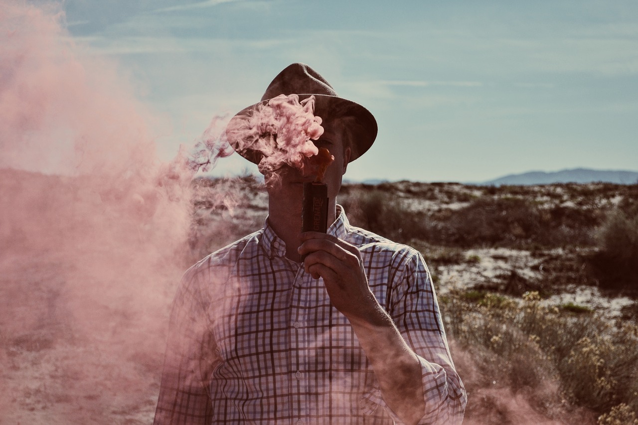 Image - people man alone smoking vape