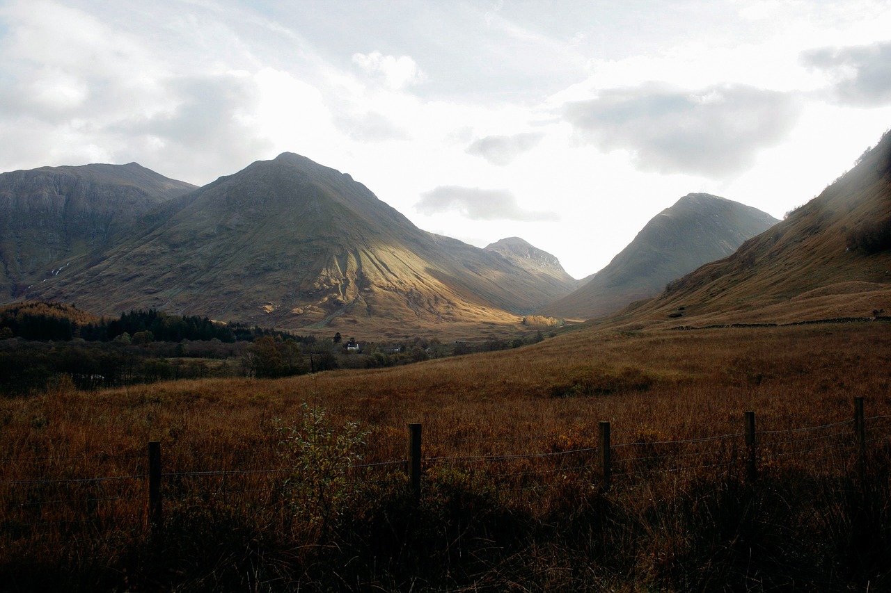 Image - mountain highland grass wire fence