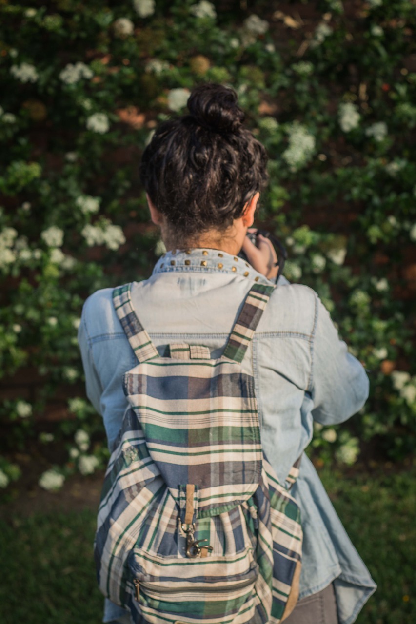 Image - clothing people girl bag flower