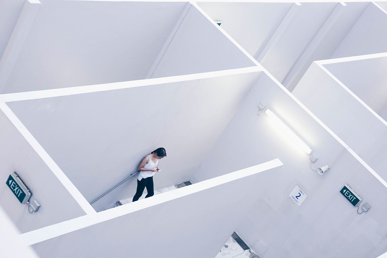 Image - architecture white cubicle wall