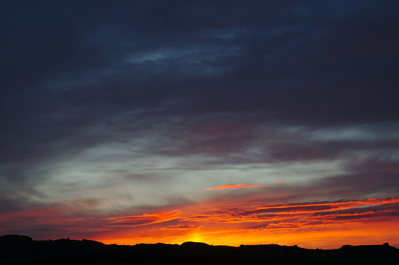 Image - dark orange sunset sunrise sky