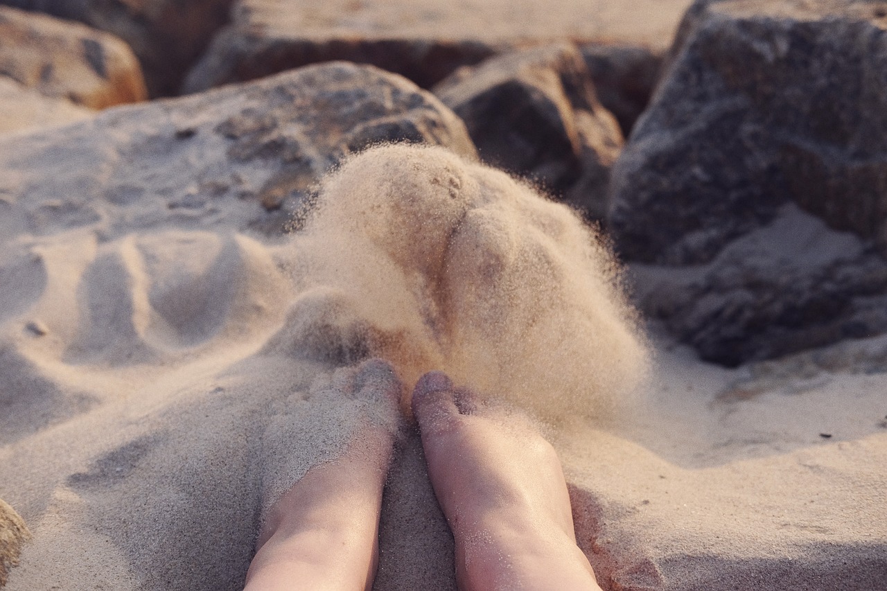 Image - sand coast beach nature foot