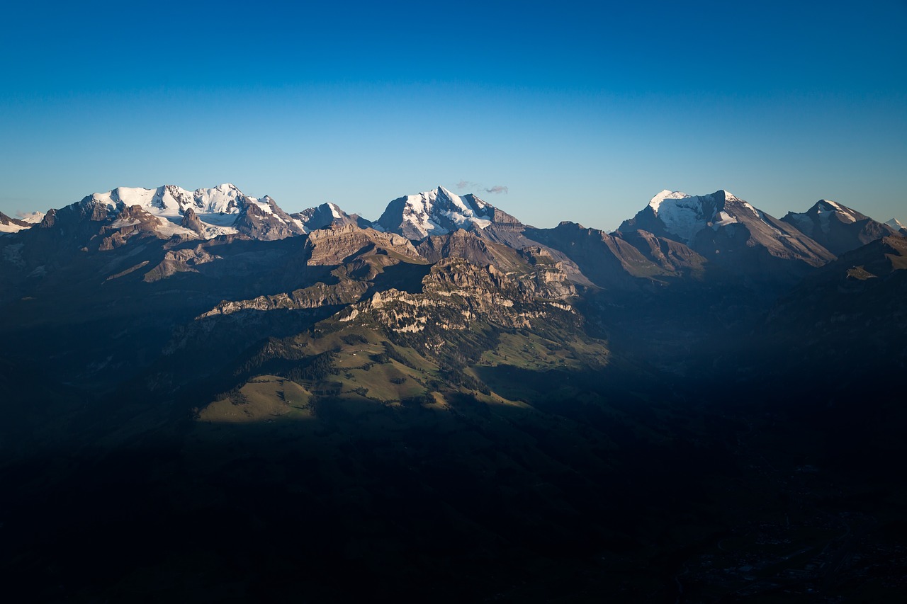 Image - mountain highland valley dark blue