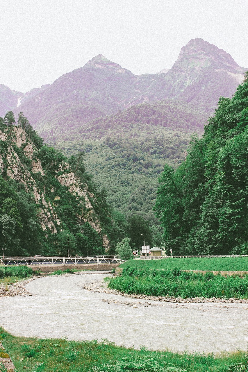 Image - mountain highland bridge water