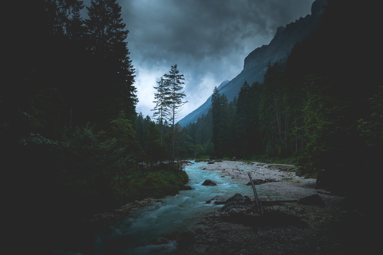 Image - mountain highland landscape river