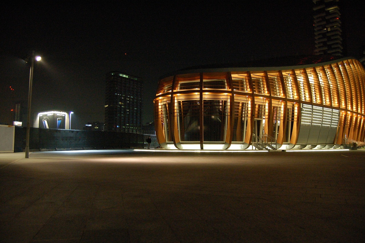 Image - night buildings architecture lights