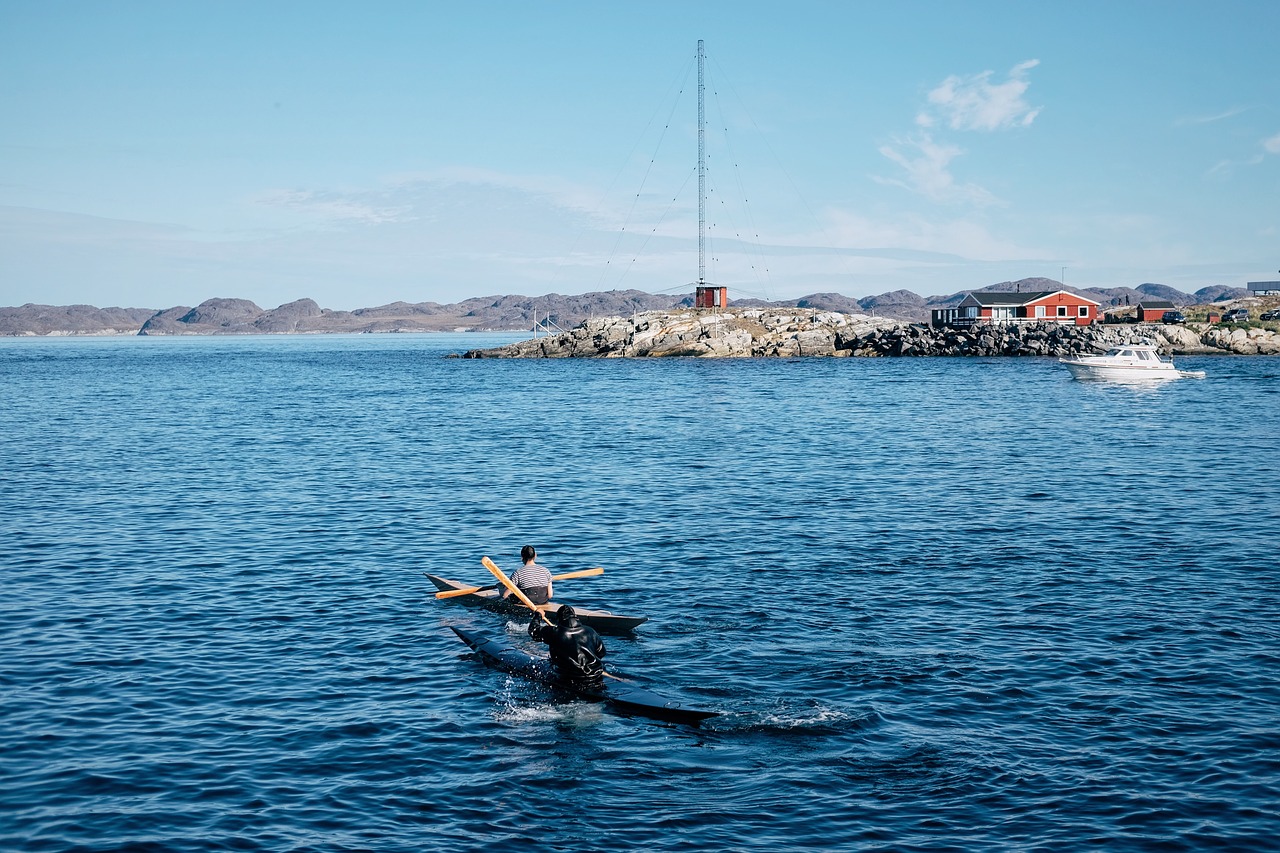 Image - people men paddle boat sailing