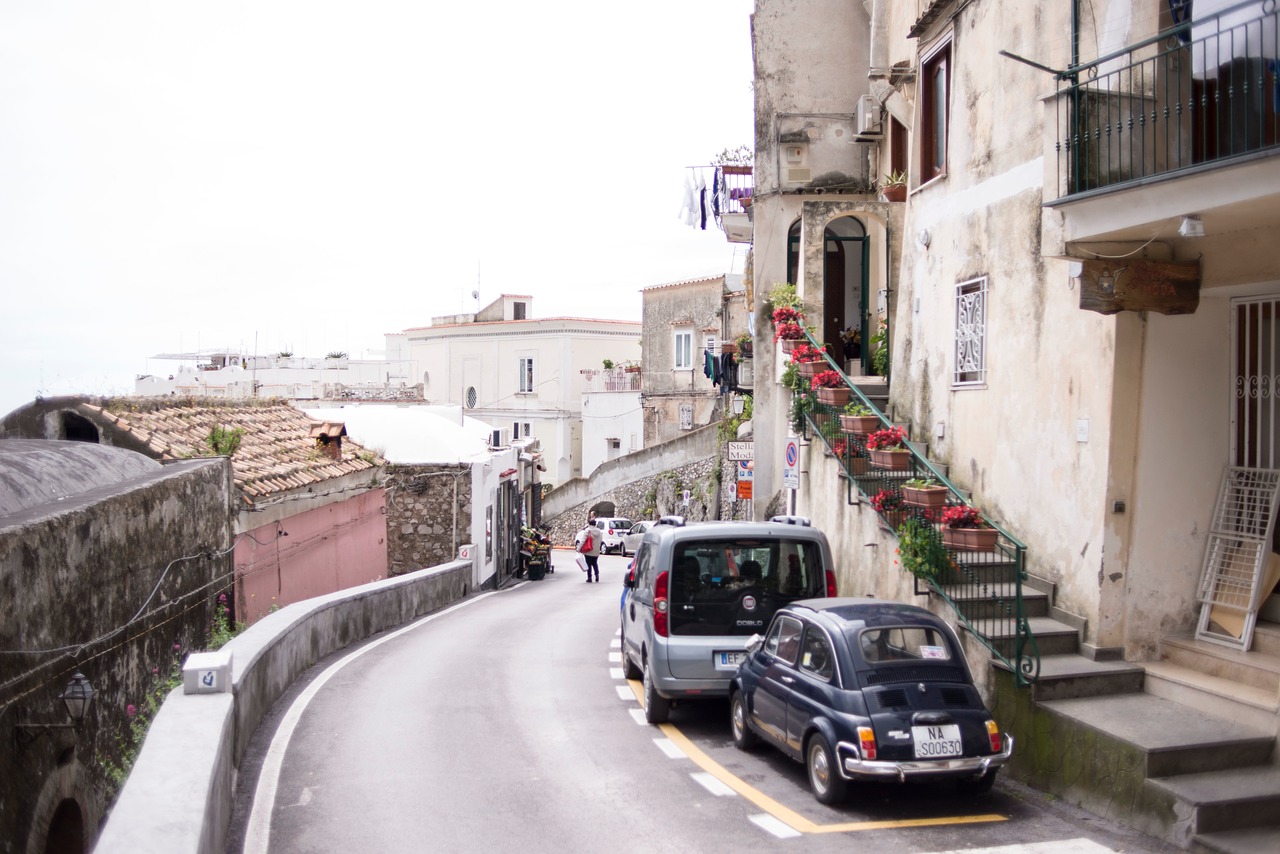 Image - building houses street road stairs