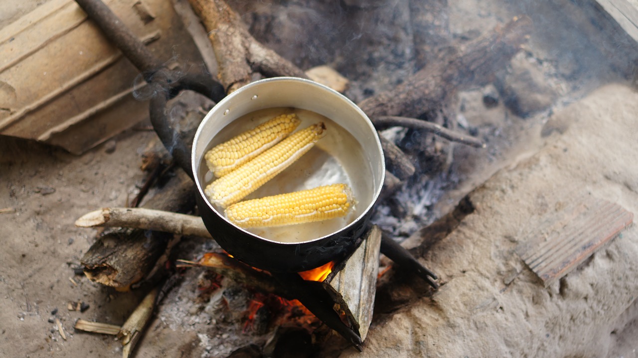 Image - interior site corn stove wood