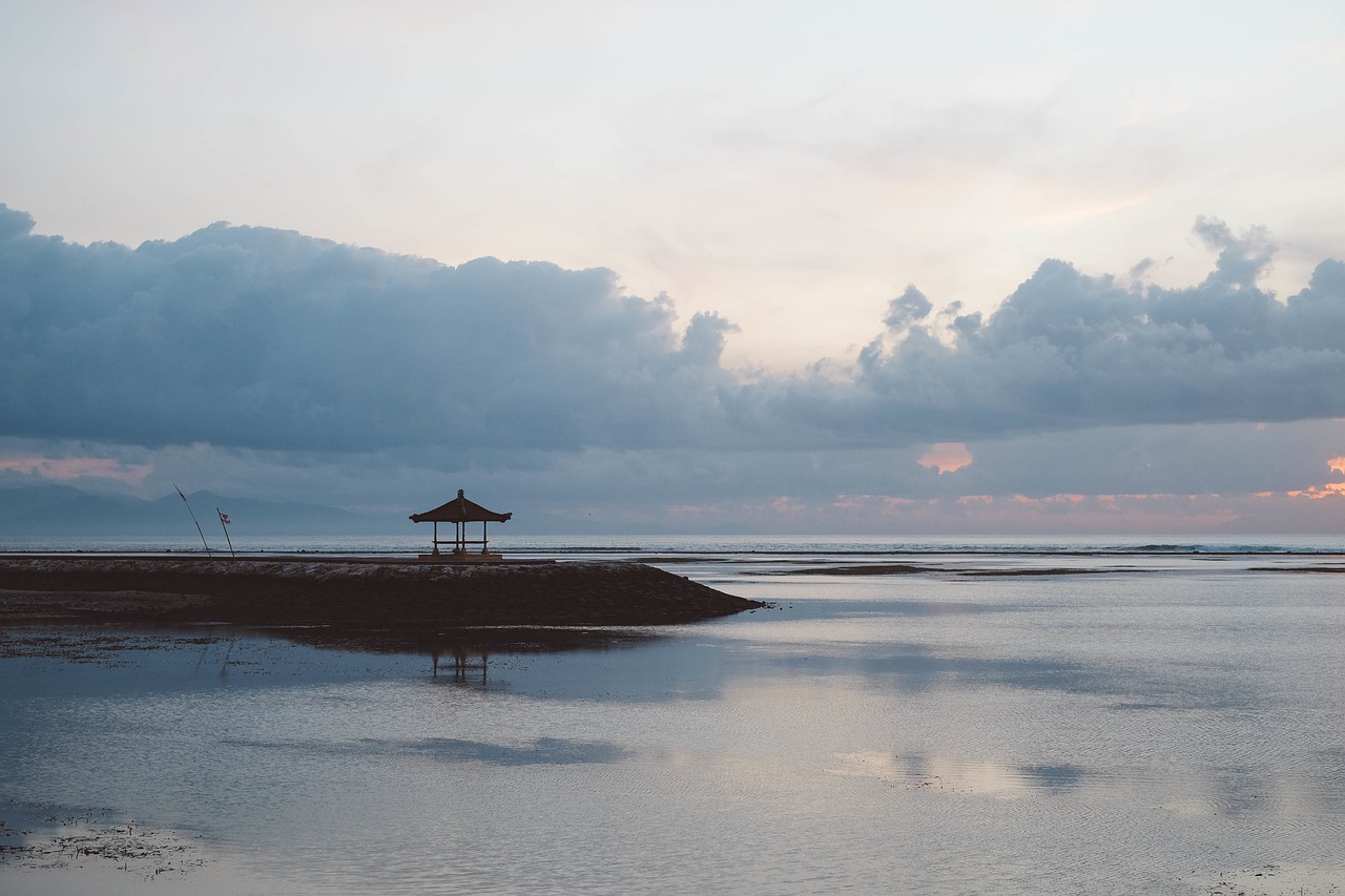 Image - sky clouds sea ocean water