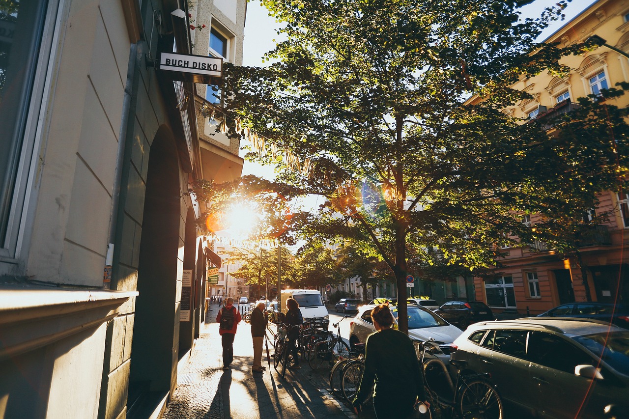 Image - buildings road street sunlight