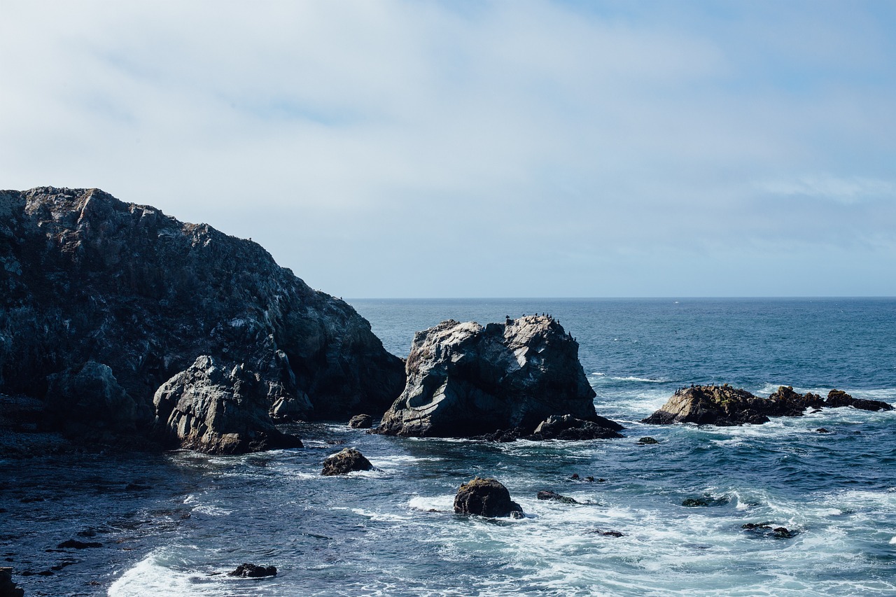 Image - rock formation hill coast sea