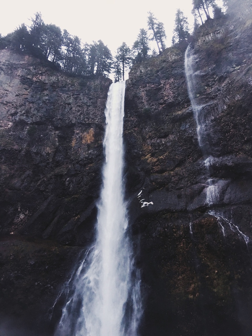 Image - waterfalls nature hill mountain