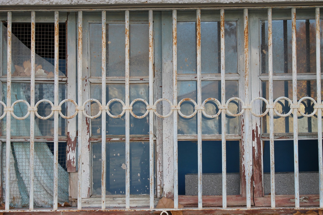 Image - house outside window rusty steel