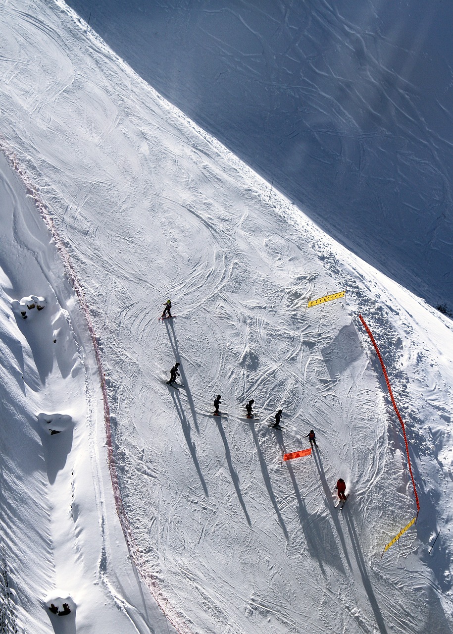 Image - ice skiing skier ski run sunny