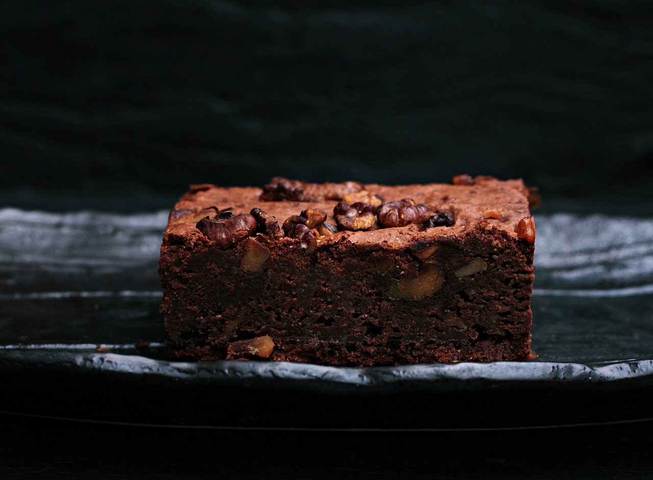 Image - dessert food chocolate brownie