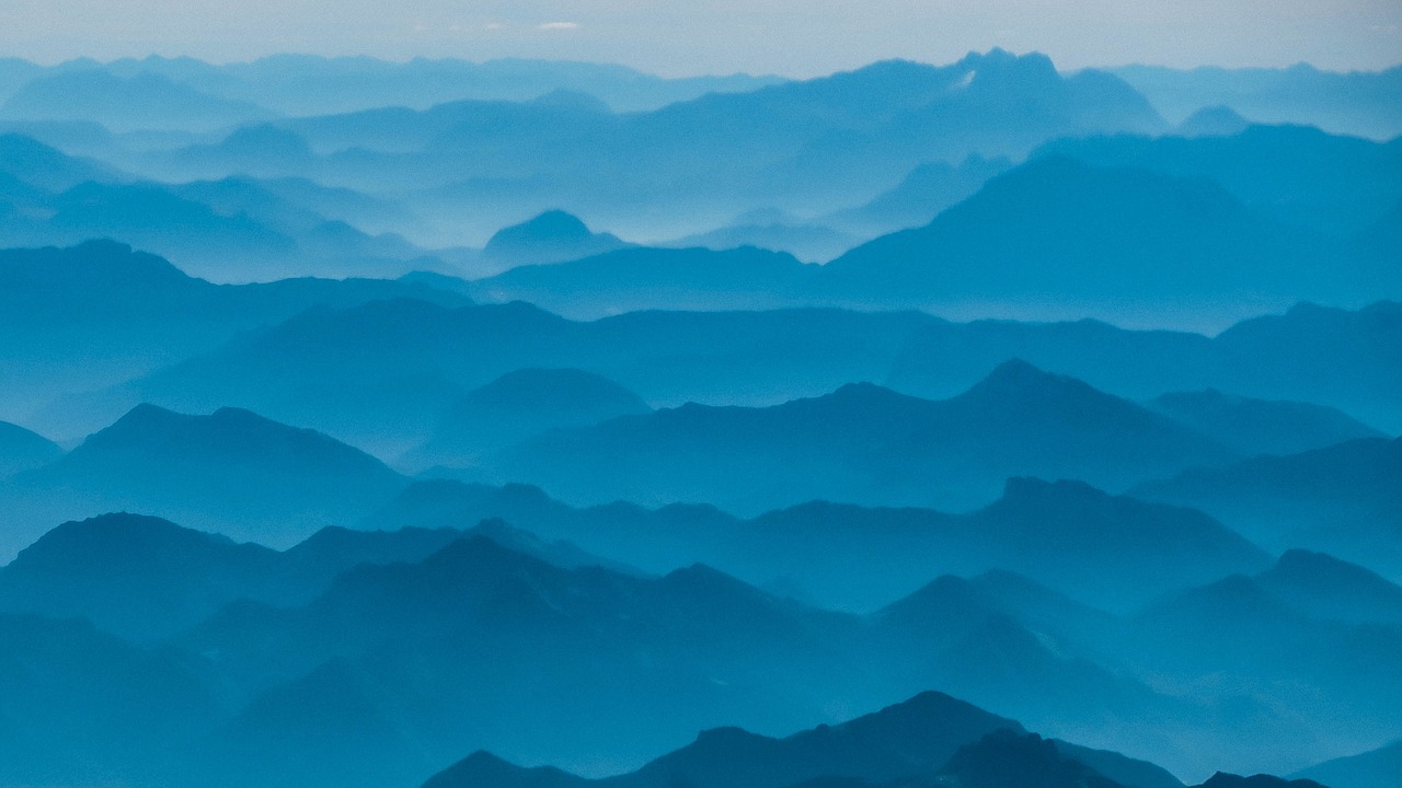 Image - hills mountain clouds sky aerial