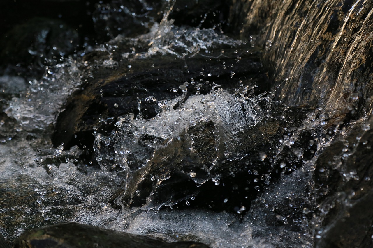 Image - rocks river flow water liquid