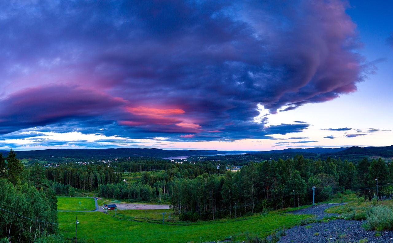 Image - dark clouds sky sunset nature