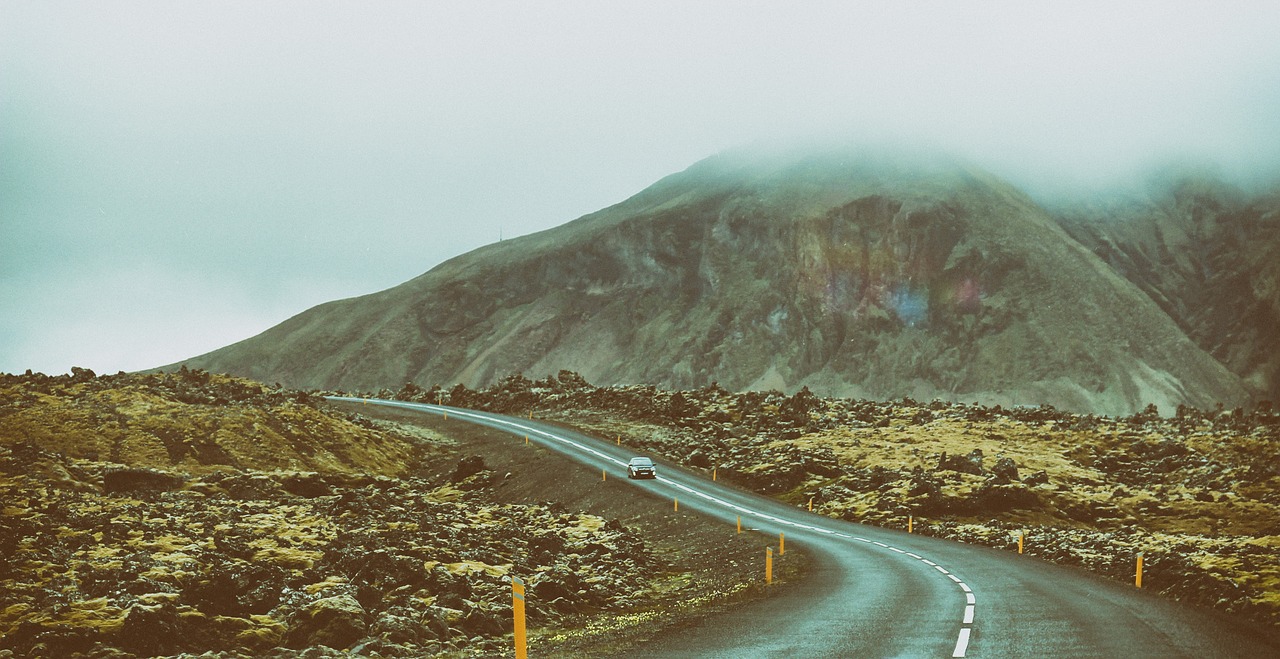 Image - mountain road street car travel