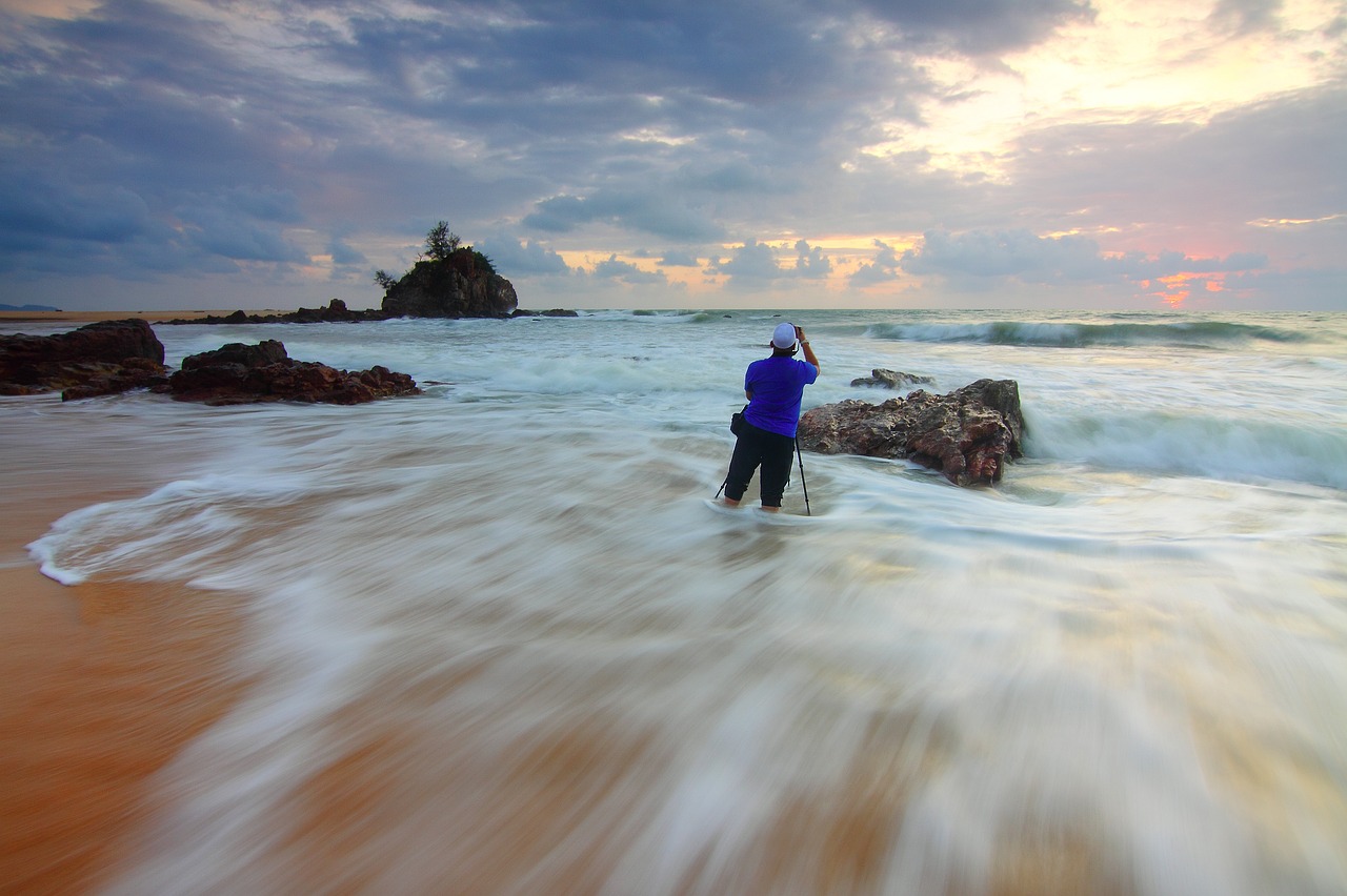 Image - sea ocean water waves rocks