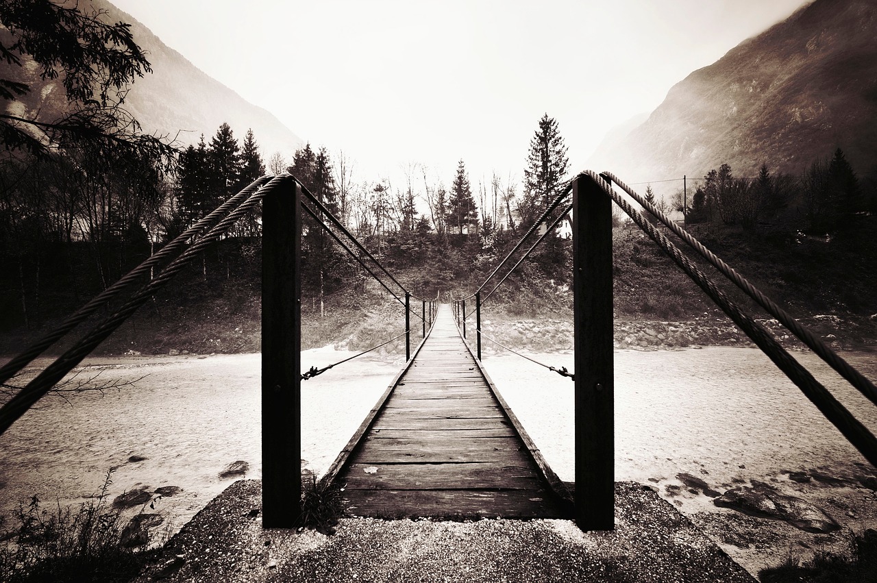 Image - bridge river water pathway