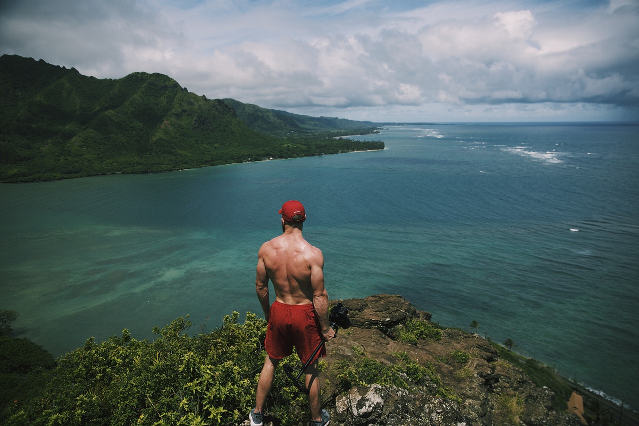 Image - people man trees nature ocean sea