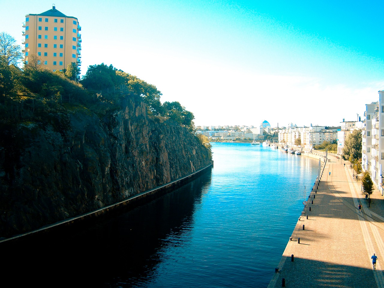 Image - landscape water river lake streets