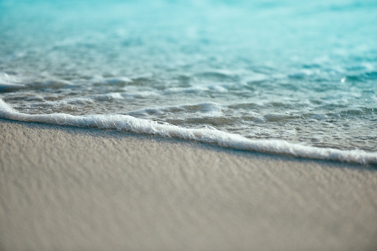 Image - beach sand water ocean shore