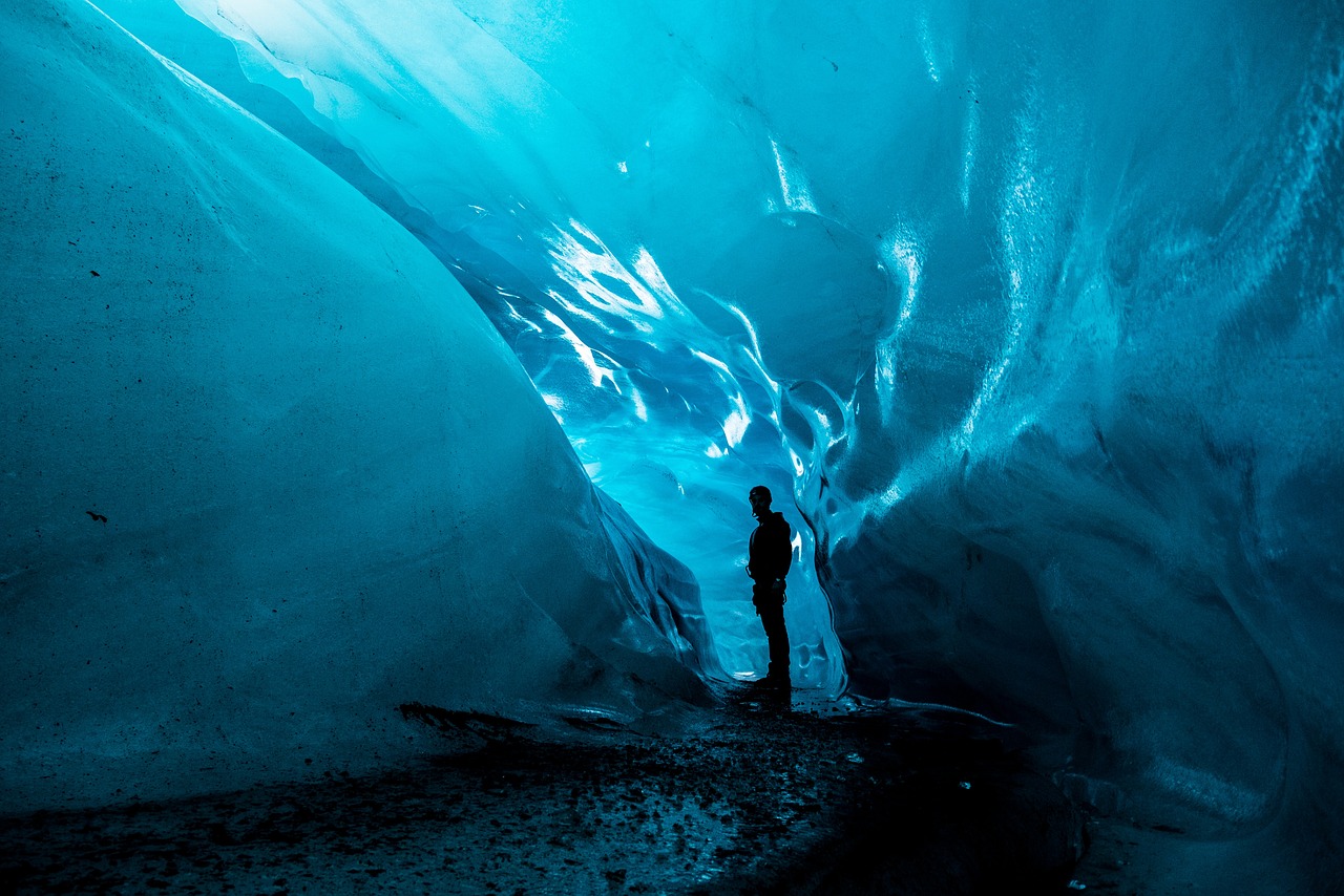 Image - ice dark blue people man