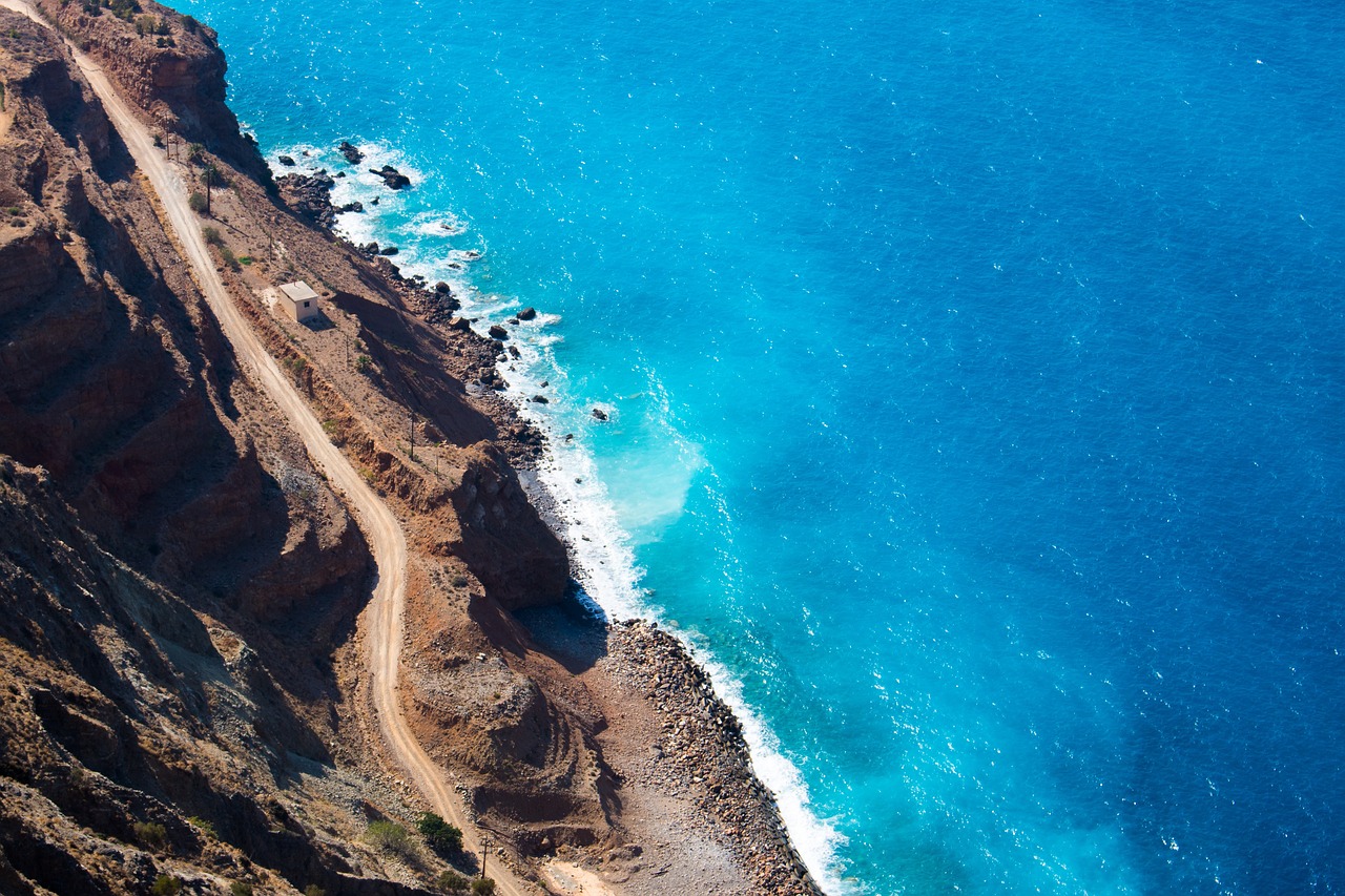 Image - blue water ocean sea waves shore