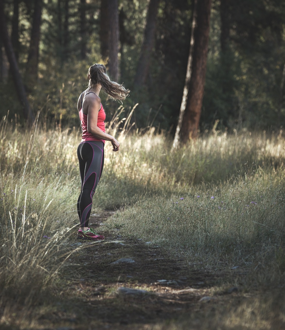 Image - girl running health fitness