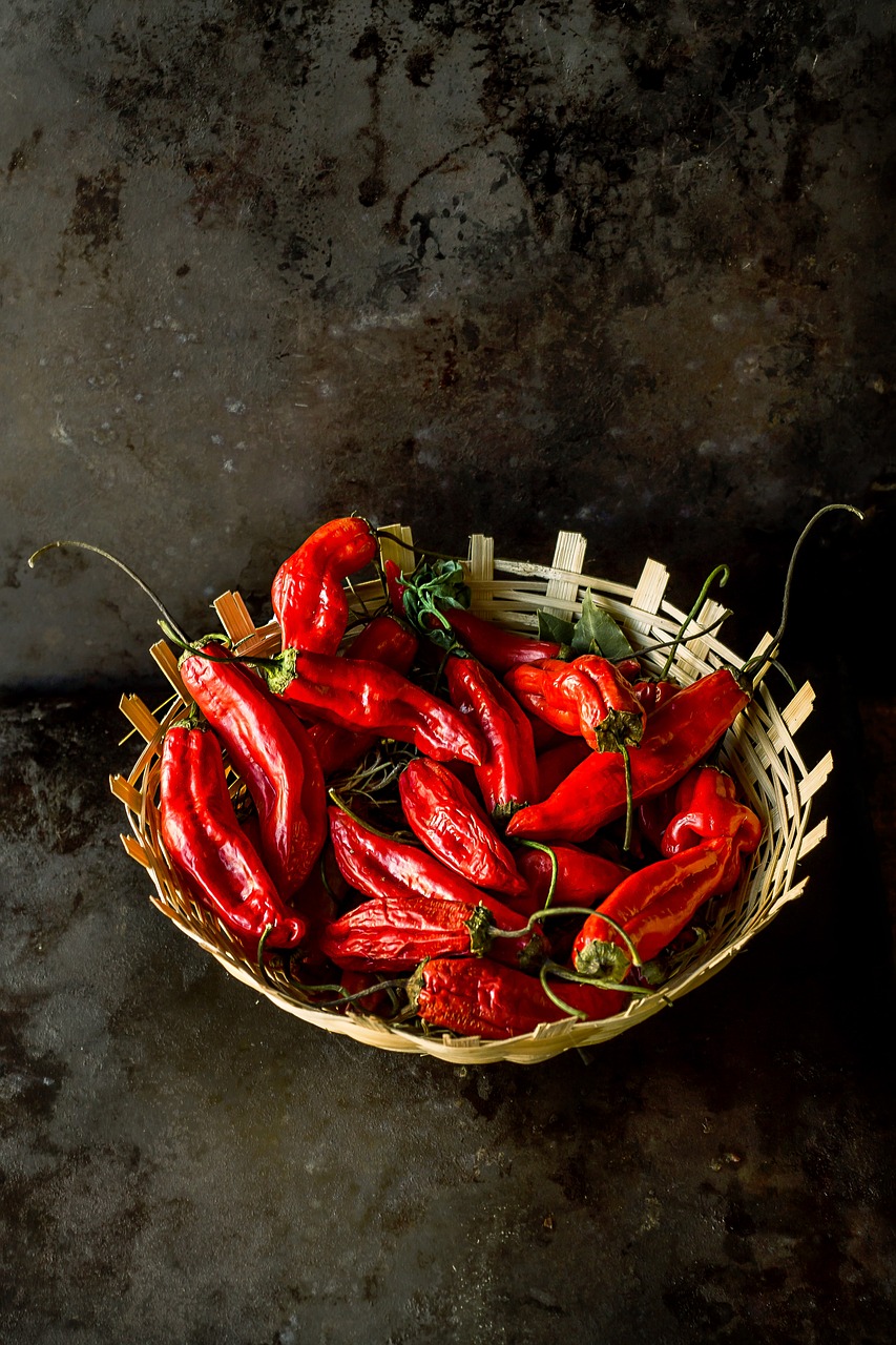 Image - food spice chilis red weave