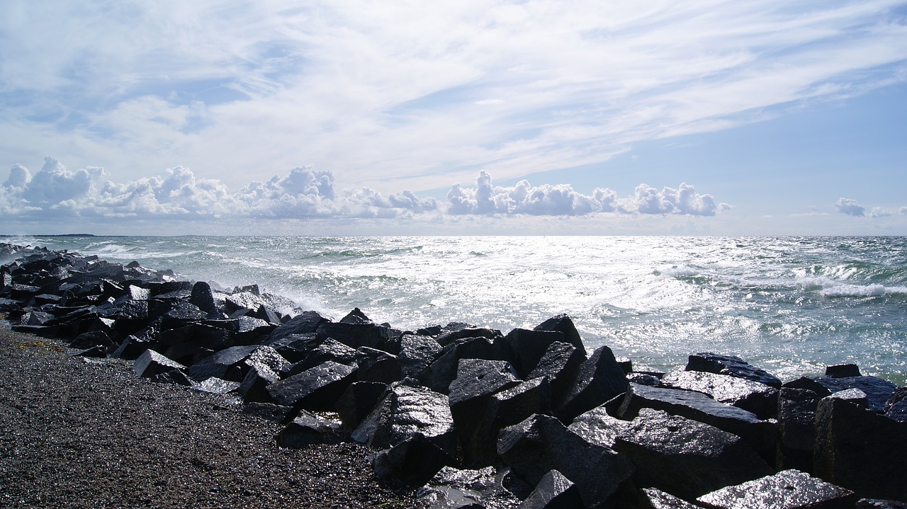 Image - hiddensee west beach windy