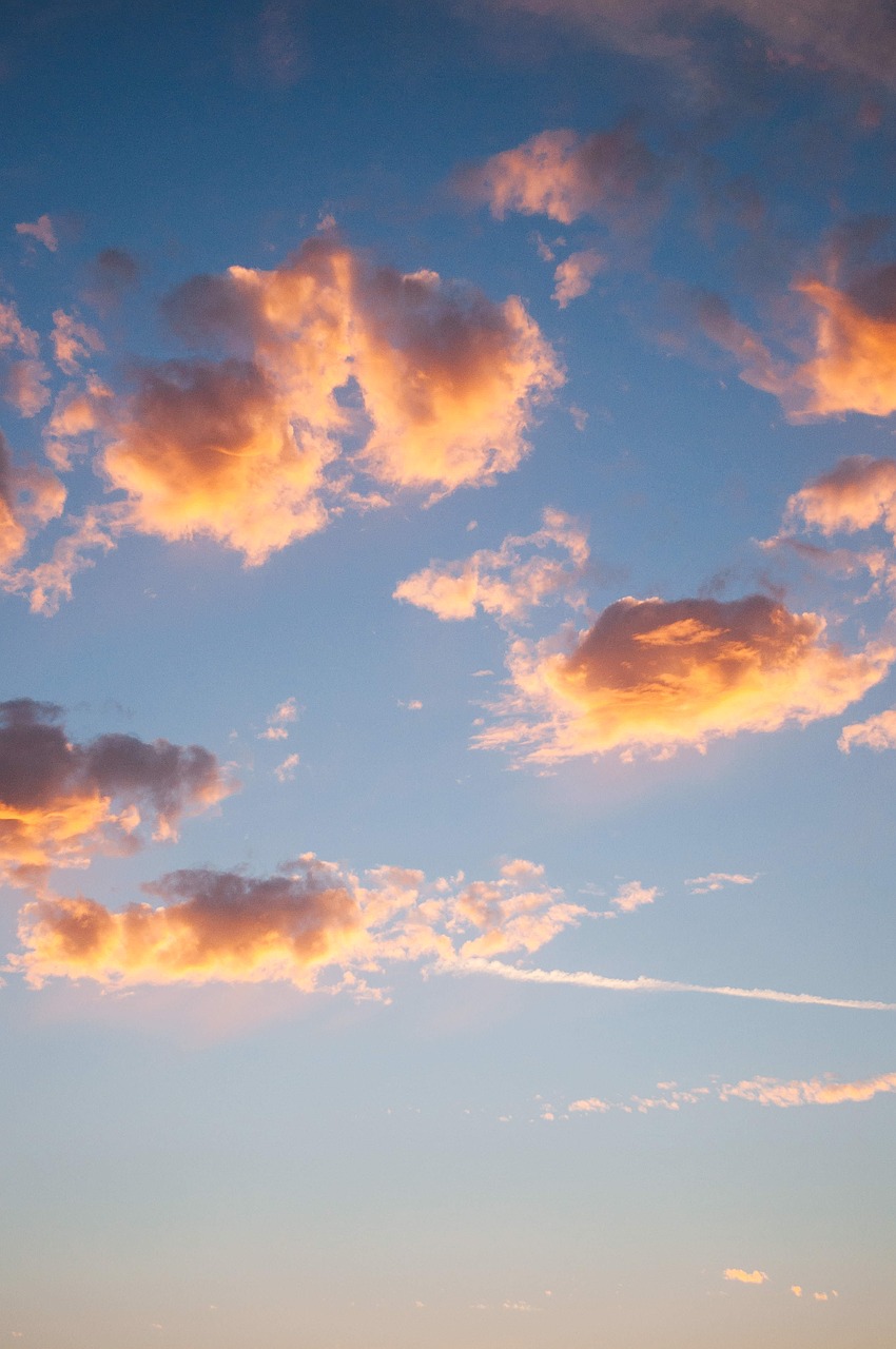 Image - nature sky clouds jet trail